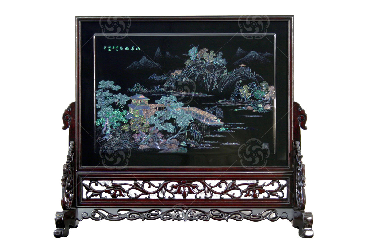 點(diǎn)螺《山居幽悠》臺屏